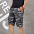 Casual Men's Camo Cargo Shorts with Multi-Pocket
