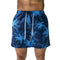Casual Men's Quick Dry Printed Beach Shorts with Mesh Lining