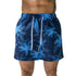 Casual Men's Quick Dry Printed Beach Shorts with Mesh Lining