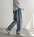 Casual Men's Straight Leg Fleece-Lined Denim Jeans
