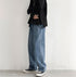 Casual Men's Straight Leg Fleece-Lined Denim Jeans