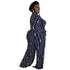 Casual Plus Size Women's V-neck Print Jumpsuits