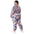 Casual Print Hooded Plus Size Women's Two Piece Outfits