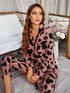 Casual Print Loose Sleepwear Women's Loungewear Pajama Sets