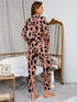 Casual Print Loose Sleepwear Women's Loungewear Pajama Sets