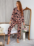 Casual Print Loose Sleepwear Women's Loungewear Pajama Sets