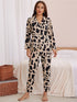 Casual Print Loose Sleepwear Women's Loungewear Pajama Sets