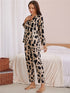 Casual Print Loose Sleepwear Women's Loungewear Pajama Sets