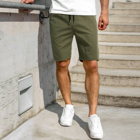 Casual Running Shorts for Men with Elastic Waistband