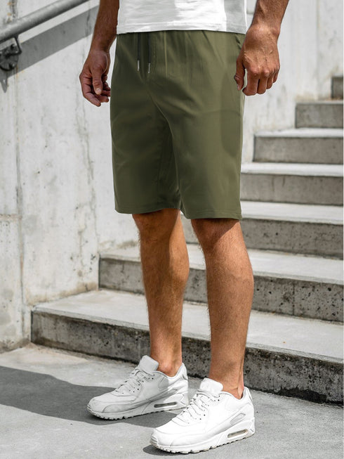 Casual Running Shorts for Men with Elastic Waistband