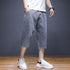 Casual Simple Loose Plus Size Mid Waist Men's Denim Shorts