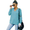 Casual Simple Loose Pullover V Neck Sweater Women's Knit Tops