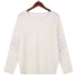 Casual Simple Loose Pullover V Neck Sweater Women's Knit Tops