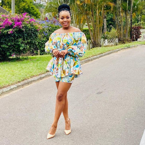 Casual Stylish Plus Size Women's Floral Two Piece Outfits