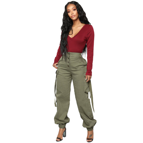 Casual Stylish Women's Multi-pocket Fashion Cargo Pants