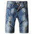 Casual Summer Loose Mid Waist Men's Ripped Jean Shorts