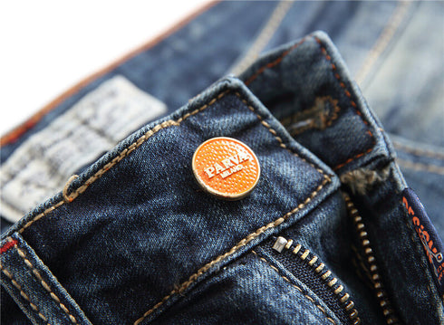 Casual Summer Loose Mid Waist Men's Ripped Jean Shorts