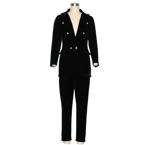 Casual Two Piece Outfits Women's Suit jacket Pants