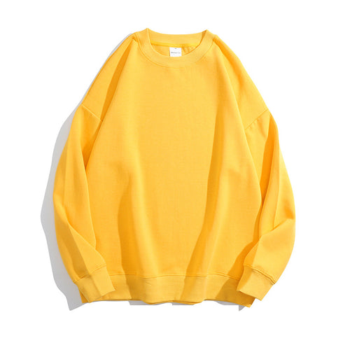 Plus Size Casual Unisex Lightweight Crewneck Sweatshirt for Logo Print