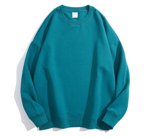 Plus Size Casual Unisex Lightweight Crewneck Sweatshirt for Logo Print