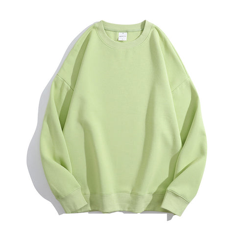 Plus Size Casual Unisex Lightweight Crewneck Sweatshirt for Logo Print