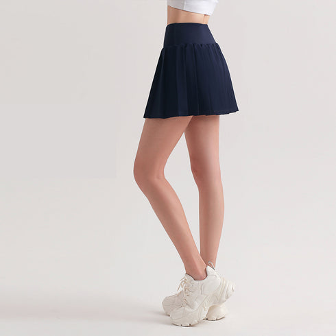 Casual Women's Athletic Pleated Tennis Lining Skirts
