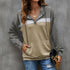 Casual Women's Color Matching Workout Pocket Hoodies