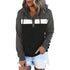 Casual Women's Color Matching Workout Pocket Hoodies