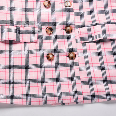 Casual Women's Double-breasted Shorts Two Piece Outfits