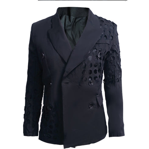 Casual Women's Hollow-carved Design Suit Jacket Coat