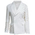 Casual Women's Hollow-carved Design Suit Jacket Coat