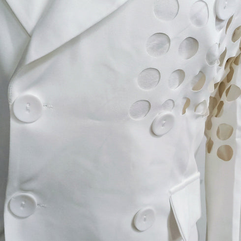Casual Women's Hollow-carved Design Suit Jacket Coat