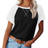 Casual Women's Individuality Color Matching T-shirt