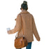 Casual Women's Stylish Outwear Lapel Open Front Long Plush Coat