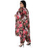 Chest Wrap Cape Print Women's Plus Size 3 Piece Lounge Set