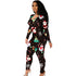Christmas Pattern Women's Plus Size Two Piece Outfits