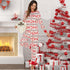 Christmas Print Sleepwear Women's Loungewear Pajama Sets