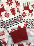 Christmas Print Sleepwear Women's Loungewear Pajama Sets