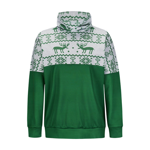 Christmas Printed Women's Pullover Top Turtleneck