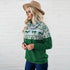 Christmas Printed Women's Pullover Top Turtleneck