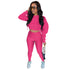 Club Women's Sexy Two Piece Outfits Long Sleeve Top Pants Set