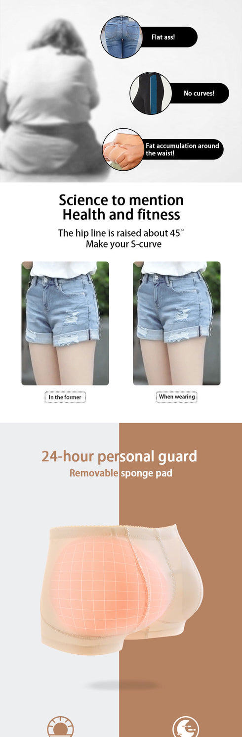 Comfort Butt Lifter Hip Pads Fake Butt Underwear for Women