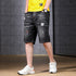 Comfy Loose Plus Size Mid Waist Denim Shorts For Men
