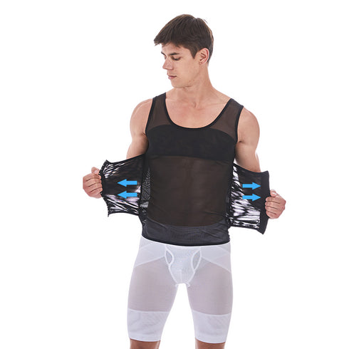 Compression Body Shaper Abdomen Control Tank Tops for Men