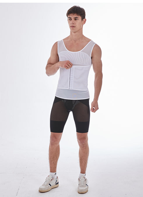 Compression Body Shaper Abdomen Control Tank Tops for Men