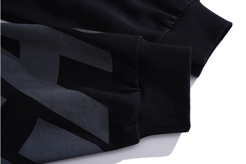 Cool Men's Fleece Hip Hop Print Causal Plus Size Sweatshirts