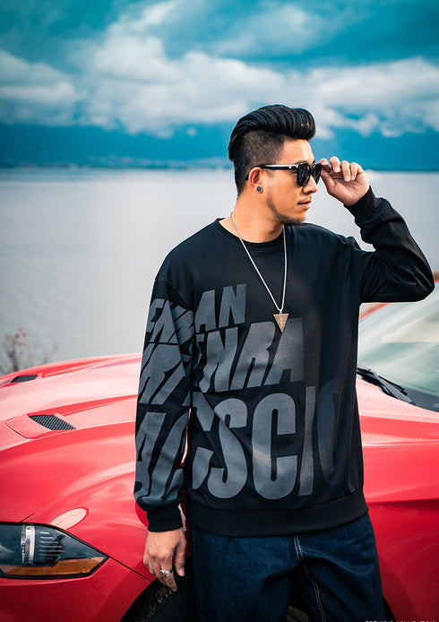 Cool Men's Fleece Hip Hop Print Causal Plus Size Sweatshirts