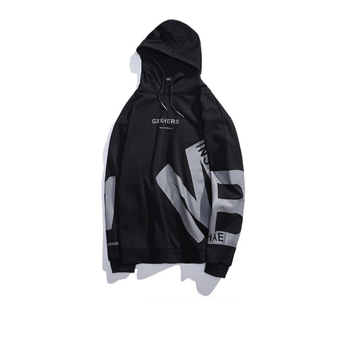 Cool Men's Hip Hop Print Causal Plus Size Hoodies