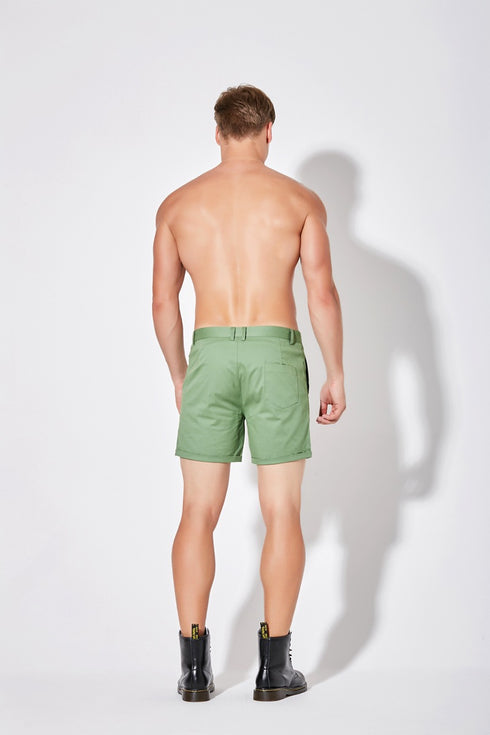 Cotton Men's Casual Solid Classic Fit Shorts