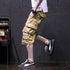 Cotton Men's Loose Fit Jogging Cargo Shorts